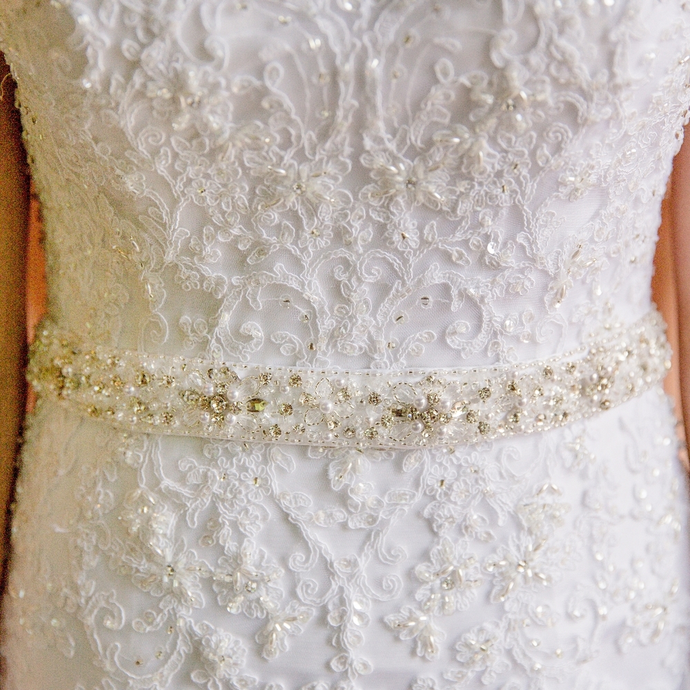 Maggie Sottero Emma Wedding Dress Size 4 White Corset Top